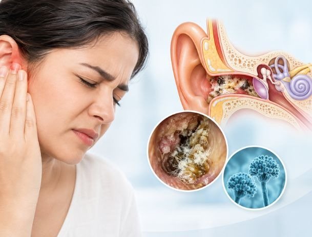 Fungal Growth in Ear